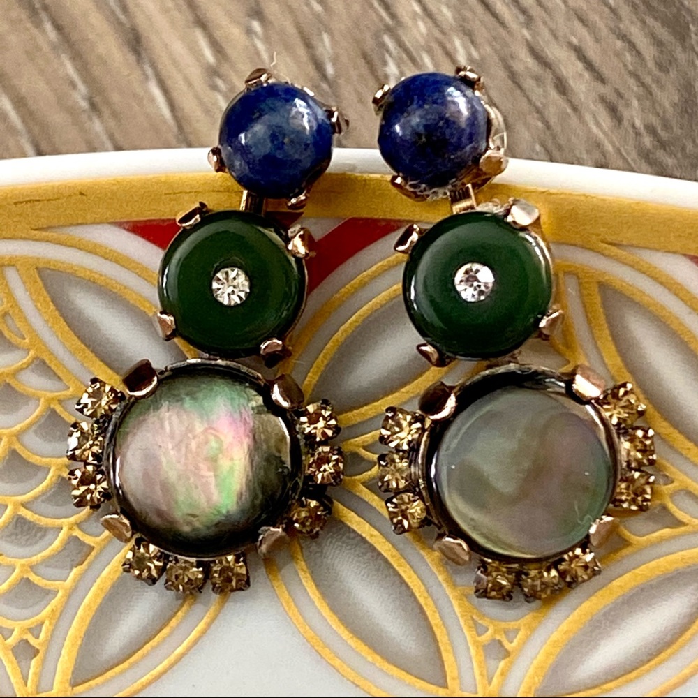 Vintage Style Unique Ornate Statement Drop Gold